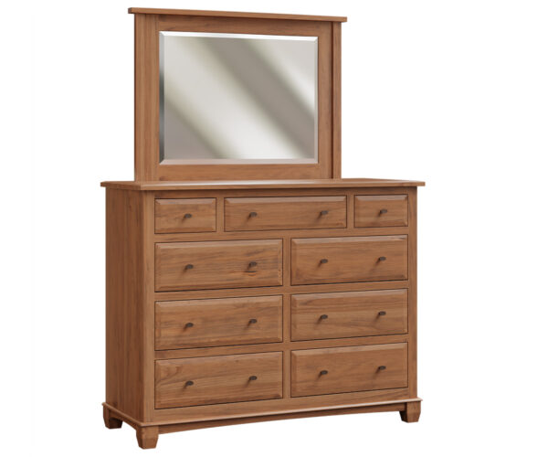 Bella Dresser With Square Mirror