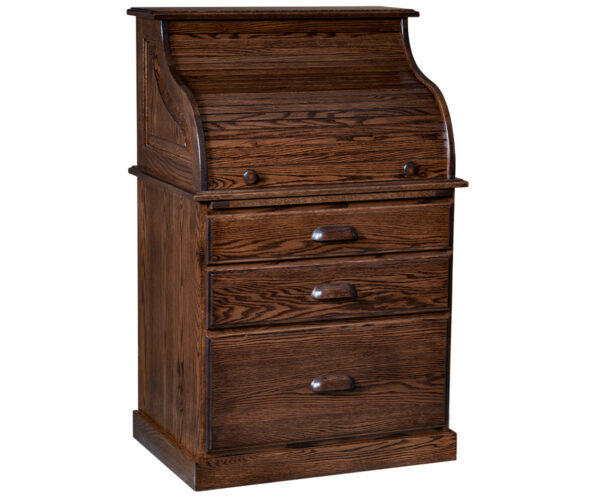 Traditional Full Pedestal Rolltop Desk