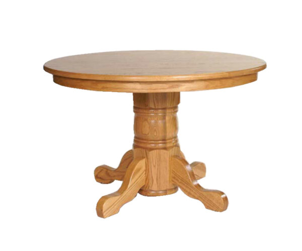 Folding Leaf Single Pedestal Table
