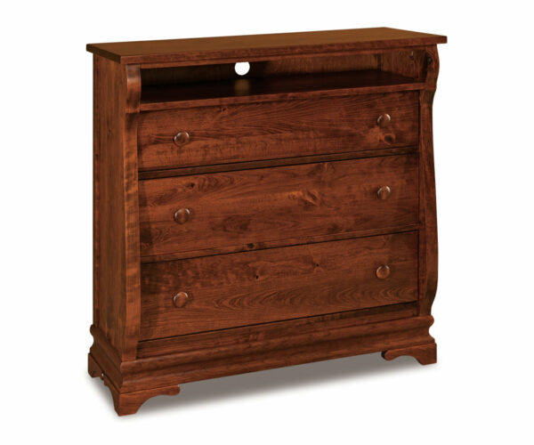 Chippewa Sleigh 3 Drawer Media Chest
