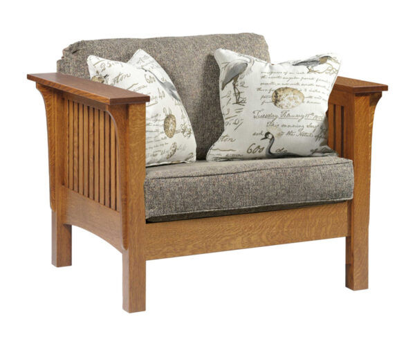 Mission Chair With Reversible Cushions