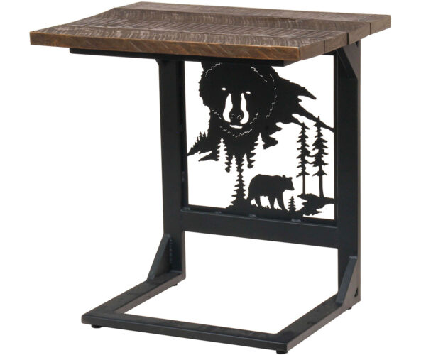 Rustic Sofa Server - Wide; Bear