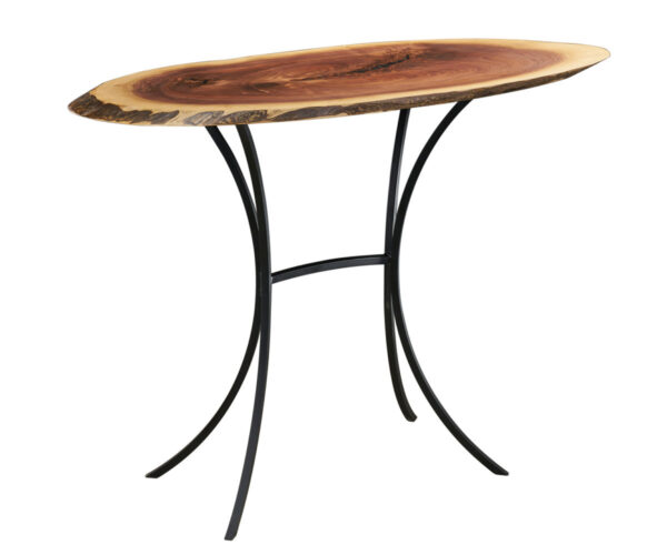 Walnut Oval Sofa Table