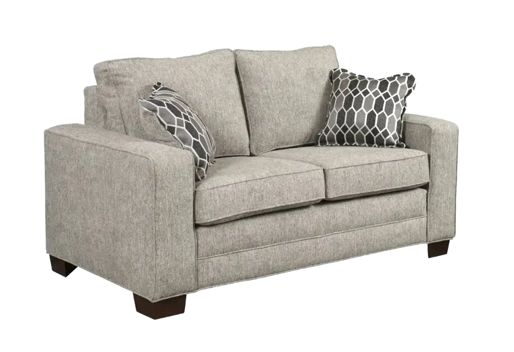 Custom upholstered loveseat