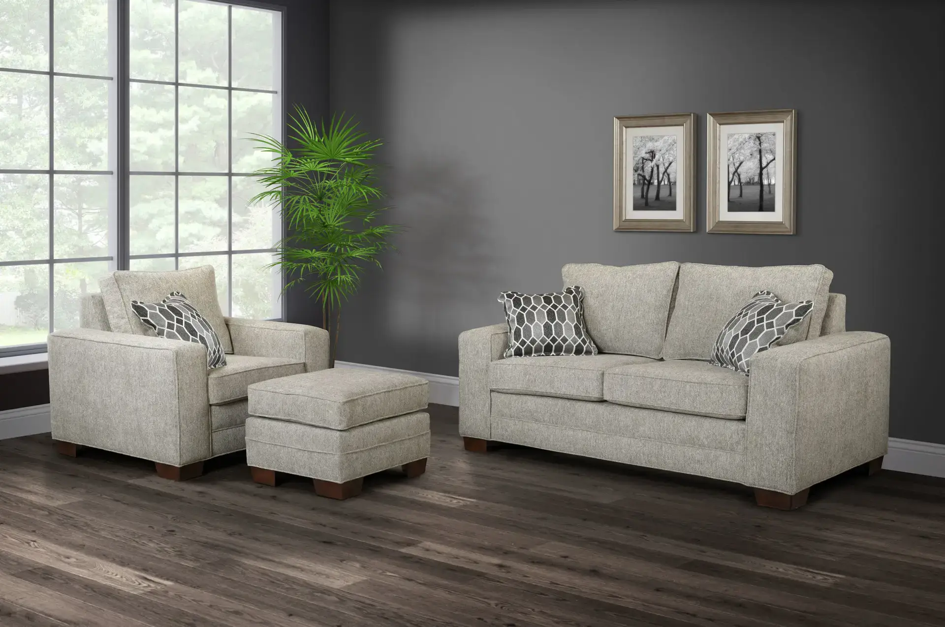 Country View upholstered furniture room scene